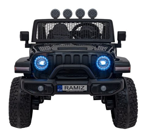 Auto terenowe OFF-ROAD 3.0 dla dzieci Czarny + Pilot + Wolny Start + Pasy + Audio LED Auto terenowe OFF-ROAD 3.0 dla dzieci Czarny + Pilot + Wolny Start + Pasy + Audio LED