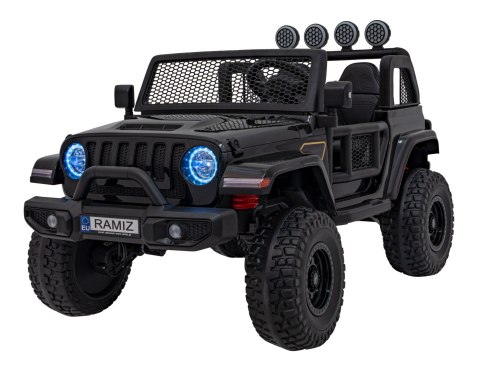 Auto terenowe OFF-ROAD 3.0 dla dzieci Czarny + Pilot + Wolny Start + Pasy + Audio LED Auto terenowe OFF-ROAD 3.0 dla dzieci Czarny + Pilot + Wolny Start + Pasy + Audio LED