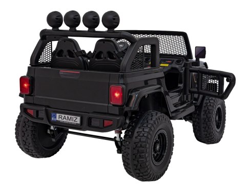 Auto terenowe OFF-ROAD 3.0 dla dzieci Czarny + Pilot + Wolny Start + Pasy + Audio LED Auto terenowe OFF-ROAD 3.0 dla dzieci Czarny + Pilot + Wolny Start + Pasy + Audio LED
