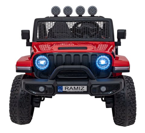 Auto terenowe OFF-ROAD 3.0 dla dzieci Czerwony + Pilot + Wolny Start + Pasy + Audio LED Auto terenowe OFF-ROAD 3.0 dla dzieci Czerwony + Pilot + Wolny Start + Pasy + Audio LED