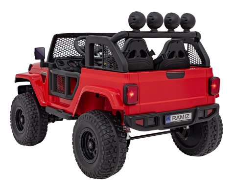 Auto terenowe OFF-ROAD 3.0 dla dzieci Czerwony + Pilot + Wolny Start + Pasy + Audio LED Auto terenowe OFF-ROAD 3.0 dla dzieci Czerwony + Pilot + Wolny Start + Pasy + Audio LED