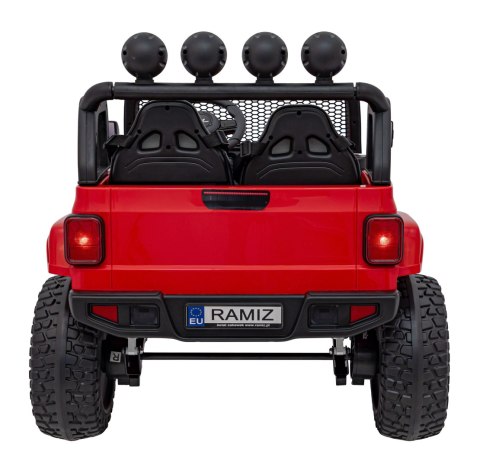 Auto terenowe OFF-ROAD 3.0 dla dzieci Czerwony + Pilot + Wolny Start + Pasy + Audio LED Auto terenowe OFF-ROAD 3.0 dla dzieci Czerwony + Pilot + Wolny Start + Pasy + Audio LED