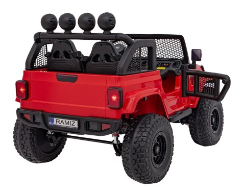 Auto terenowe OFF-ROAD 3.0 dla dzieci Czerwony + Pilot + Wolny Start + Pasy + Audio LED Auto terenowe OFF-ROAD 3.0 dla dzieci Czerwony + Pilot + Wolny Start + Pasy + Audio LED