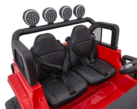 Auto terenowe OFF-ROAD 3.0 dla dzieci Czerwony + Pilot + Wolny Start + Pasy + Audio LED Auto terenowe OFF-ROAD 3.0 dla dzieci Czerwony + Pilot + Wolny Start + Pasy + Audio LED
