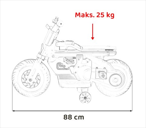 Pojazd Motorek Future 88 Biały Pojazd Motorek Future 88 Biały