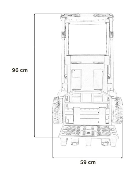 Pojazd Wózek Widłowy JCB Żółty Pojazd Wózek Widłowy JCB Żółty