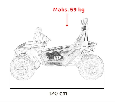 Pojazd Buggy FASTER Niebieski Pojazd Buggy FASTER Niebieski
