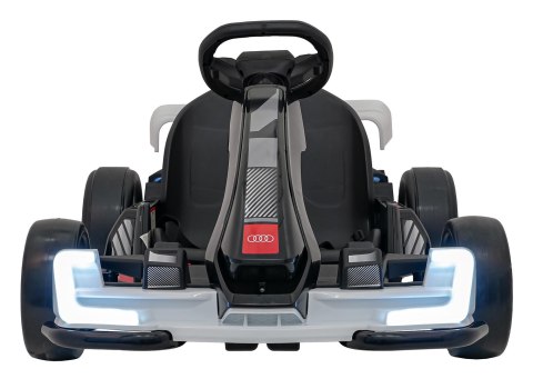 Pojazd Gokart Audi z Funkcją Driftu Biały Pojazd Gokart Audi z Funkcją Driftu Biały