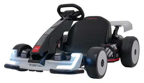 Pojazd Gokart Audi z Funkcją Driftu Biały Pojazd Gokart Audi z Funkcją Driftu Biały