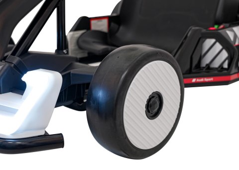 Pojazd Gokart Audi z Funkcją Driftu Biały Pojazd Gokart Audi z Funkcją Driftu Biały