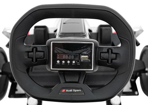 Pojazd Gokart Audi z Funkcją Driftu Biały Pojazd Gokart Audi z Funkcją Driftu Biały