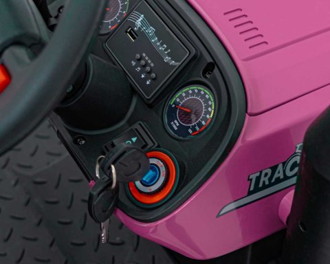 Pojazd Traktor GROW 1804 Różowy Pojazd Traktor GROW 1804 Różowy