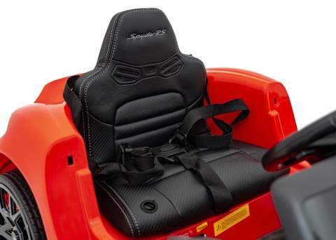 Pojazd Porsche Spyder RS 718 Czerwony MP4 Pojazd Porsche Spyder RS 718 Czerwony MP4