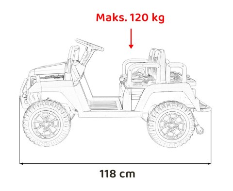 Pojazd Buggy 4-osobowy Champion Czarny Pojazd Buggy 4-osobowy Champion Czarny