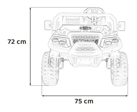 Pojazd Buggy 4-osobowy Champion Czarny Pojazd Buggy 4-osobowy Champion Czarny