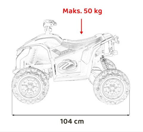 Pojazd Quad Fast Wheel Czerwony Pojazd Quad Fast Wheel Czerwony