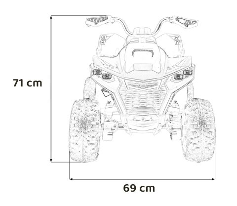 Pojazd Quad Fast Wheel Czerwony Pojazd Quad Fast Wheel Czerwony