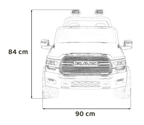 Pojazd RAM 3500 Biały Pojazd RAM 3500 Biały