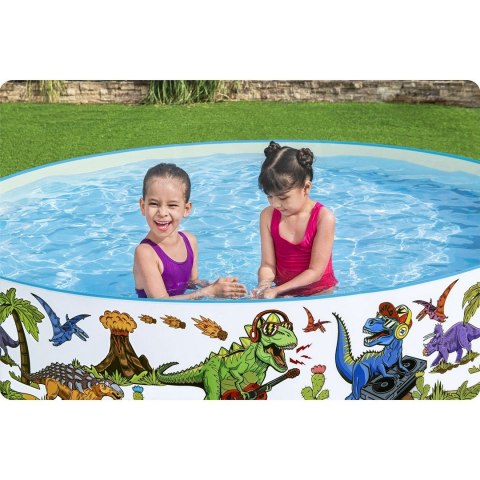 Basen ogrodowy Dinozaury 244 x 46 cm Bestway 55001 Bestway Basen ogrodowy Dinozaury 244 x 46 cm Bestway 55001 Bestway