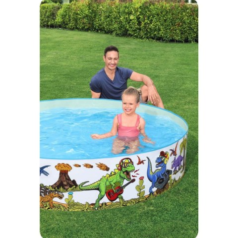 Basen ogrodowy Dinozaury 244 x 46 cm Bestway 55001 Bestway Basen ogrodowy Dinozaury 244 x 46 cm Bestway 55001 Bestway