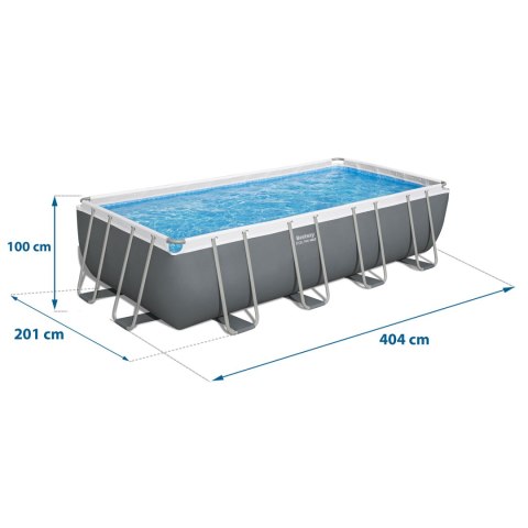 Basen ogrodowy stelażowy 404 x 201 x 100 cm 10w1 56442 Bestway Bestway Basen ogrodowy stelażowy 404 x 201 x 100 cm 10w1 56442 Bestway Bestway