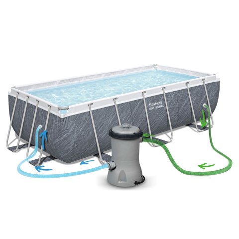 Basen ogrodowy stelażowy 404 x 201 x 100 cm 11w1 Bestway 56721 Bestway Basen ogrodowy stelażowy 404 x 201 x 100 cm 11w1 Bestway 56721 Bestway