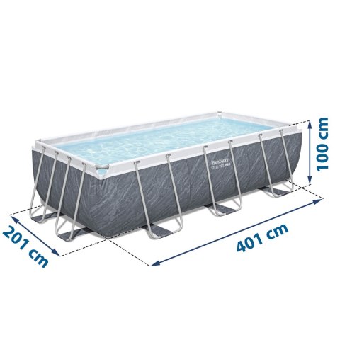 Basen ogrodowy stelażowy 404 x 201 x 100 cm 11w1 Bestway 56721 Bestway Basen ogrodowy stelażowy 404 x 201 x 100 cm 11w1 Bestway 56721 Bestway