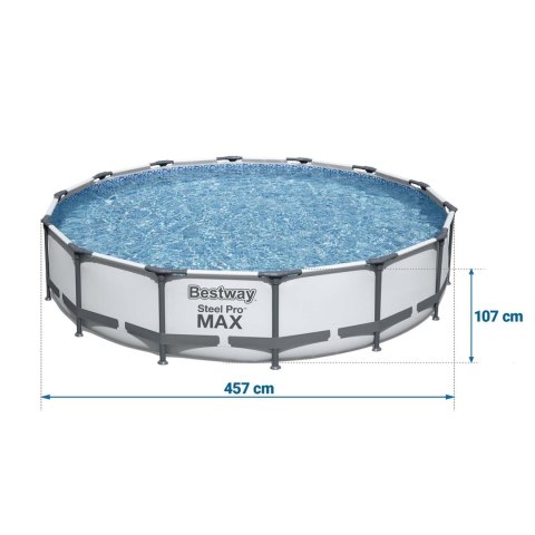Basen stelażowy ogrodowy 457 x 107 cm 11w1 Bestway 56488 Bestway Basen stelażowy ogrodowy 457 x 107 cm 11w1 Bestway 56488 Bestway