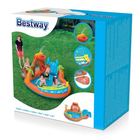 Plac zabaw dmuchany Lava Lagoon 265 x 265 x 104 cm Bestway 53069 Bestway Plac zabaw dmuchany Lava Lagoon 265 x 265 x 104 cm Bestway 53069 Bestway