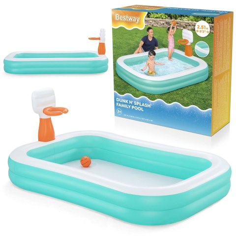 Basen dmuchany Dunk'N Splash 251 x 168 x 102 cm Bestway 54445 Bestway Basen dmuchany Dunk'N Splash 251 x 168 x 102 cm Bestway 54445 Bestway