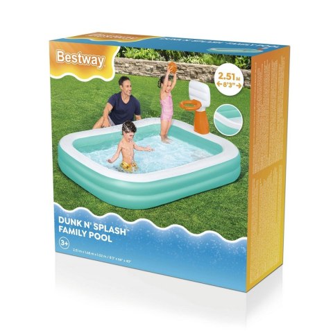 Basen dmuchany Dunk'N Splash 251 x 168 x 102 cm Bestway 54445 Bestway Basen dmuchany Dunk'N Splash 251 x 168 x 102 cm Bestway 54445 Bestway