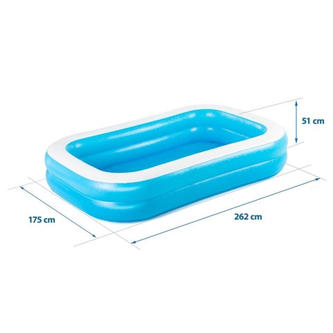 Basen dmuchany rodzinny 262 x 175 x 51 cm Bestway 54006 Bestway Basen dmuchany rodzinny 262 x 175 x 51 cm Bestway 54006 Bestway