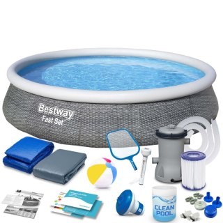 Basen ogrodowy rozporowy 396 x 84 cm 16w1 Bestway 57376 Bestway