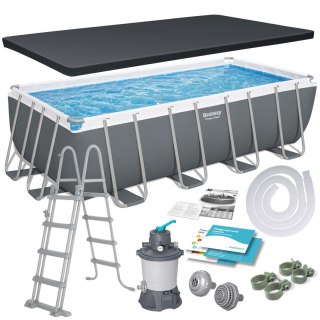 Basen stelażowy ogrodowy 488 x 244 x 122 cm 11w1 Bestway 56671N Bestway