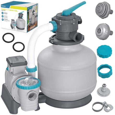 Pompa piaskowa 11355 L/h + Piasek 50kg Bestway Bestway