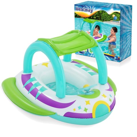 Ponton plażowy do pływania z daszkiem 107 x 112 cm Bestway 34149 Bestway Ponton plażowy do pływania z daszkiem 107 x 112 cm Bestway 34149 Bestway