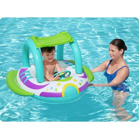 Ponton plażowy do pływania z daszkiem 107 x 112 cm Bestway 34149 Bestway Ponton plażowy do pływania z daszkiem 107 x 112 cm Bestway 34149 Bestway
