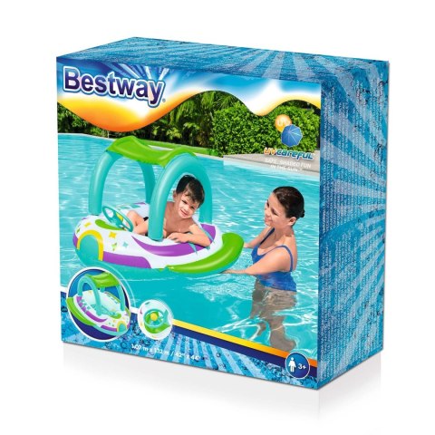 Ponton plażowy do pływania z daszkiem 107 x 112 cm Bestway 34149 Bestway Ponton plażowy do pływania z daszkiem 107 x 112 cm Bestway 34149 Bestway