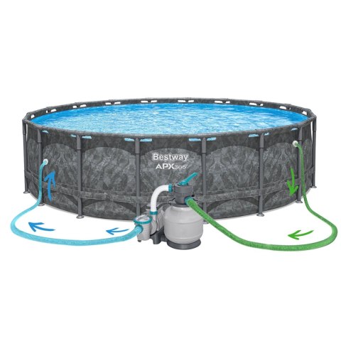 Basen ogrodowy stelażowy 549 x 132 cm 11w1 Bestway 561KC Bestway Basen ogrodowy stelażowy 549 x 132 cm 11w1 Bestway 561KC Bestway