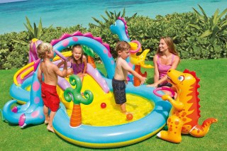 Dmuchany plac zabaw Dinozaury 333 x 229 x 112 cm INTEX 57135 Intex