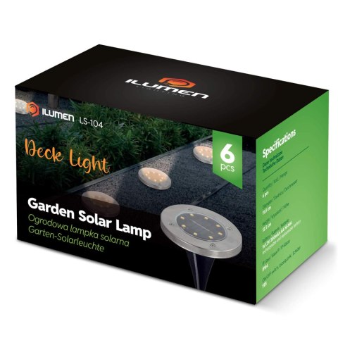 Lampka solarna naziemna 6szt Ilumen LS-104 Ilumen Lampka solarna naziemna 6szt Ilumen LS-104 Ilumen