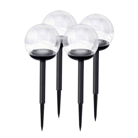 Lampka solarna przeźroczysta kula 4szt Ilumen LS-103 Ilumen Lampka solarna przeźroczysta kula 4szt Ilumen LS-103 Ilumen