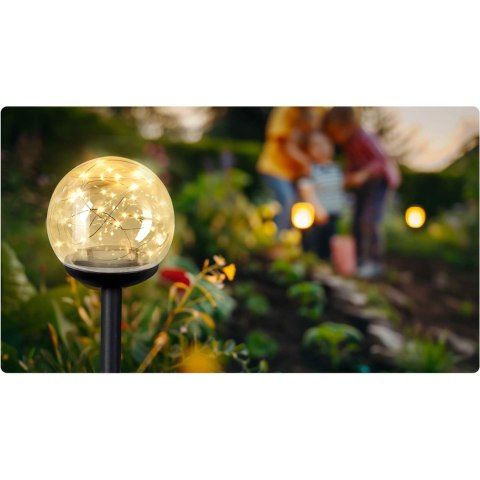 Lampka solarna przeźroczysta kula 4szt Ilumen LS-103 Ilumen Lampka solarna przeźroczysta kula 4szt Ilumen LS-103 Ilumen
