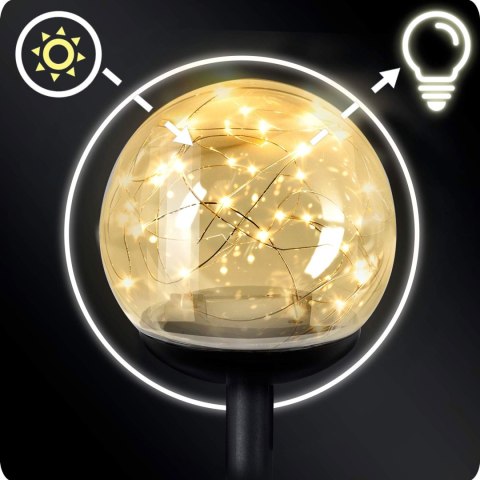 Lampka solarna przeźroczysta kula 4szt Ilumen LS-103 Ilumen Lampka solarna przeźroczysta kula 4szt Ilumen LS-103 Ilumen