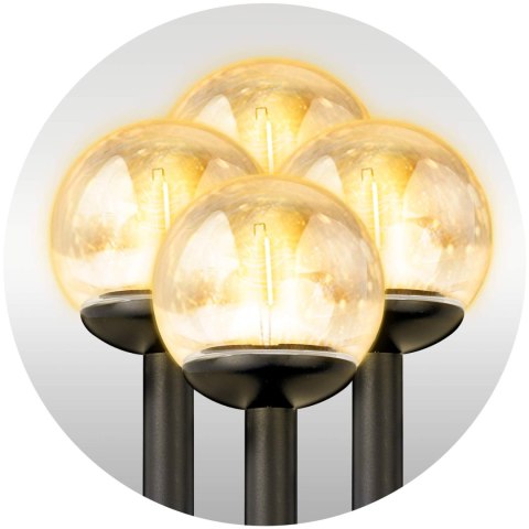 Lampka solarna przeźroczysta kula 4szt Ilumen LS-103 Ilumen Lampka solarna przeźroczysta kula 4szt Ilumen LS-103 Ilumen