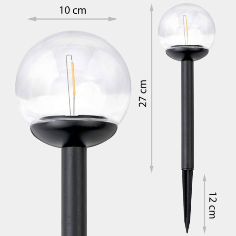 Lampka solarna przeźroczysta kula 4szt Ilumen LS-103 Ilumen Lampka solarna przeźroczysta kula 4szt Ilumen LS-103 Ilumen