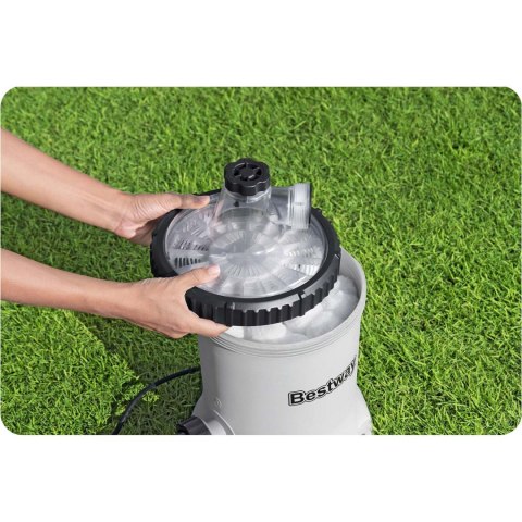 Pompa filtrująca do basenu 5678 l/h + kulki filtrujące Bestway 58870 Bestway Pompa filtrująca do basenu 5678 l/h + kulki filtrujące Bestway 58870 Bestway
