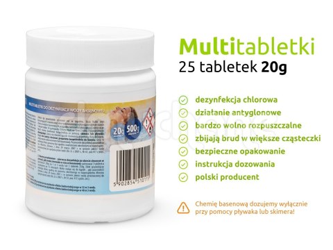 Tabletki Multifunkcyjne 25 x 20g - 0,5kg Dmuchane Tabletki Multifunkcyjne 25 x 20g - 0,5kg Dmuchane