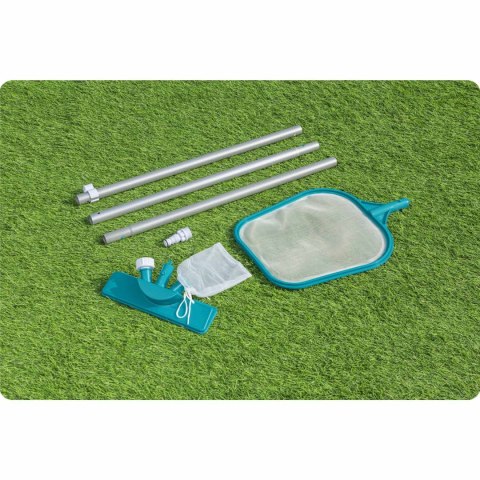 Zestaw do czyszczenia basenu kij 167cm + odkurzacz + siatka Bestway 58013 Bestway Zestaw do czyszczenia basenu kij 167cm + odkurzacz + siatka Bestway 58013 Bestway