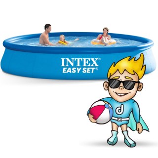 Basen ogrodowy rozporowy 457 x 84 cm 15w1 INTEX 28158 + maszynka do baniek GRATIS Intex